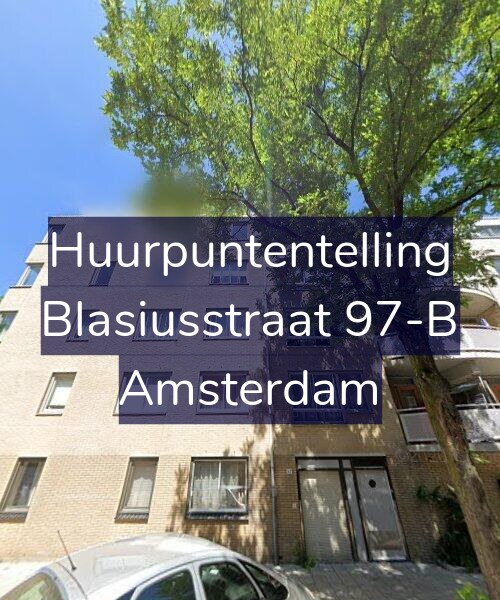 Foto gevel Huurpuntentelling voor Blasiusstraat 97-B, Amsterdam