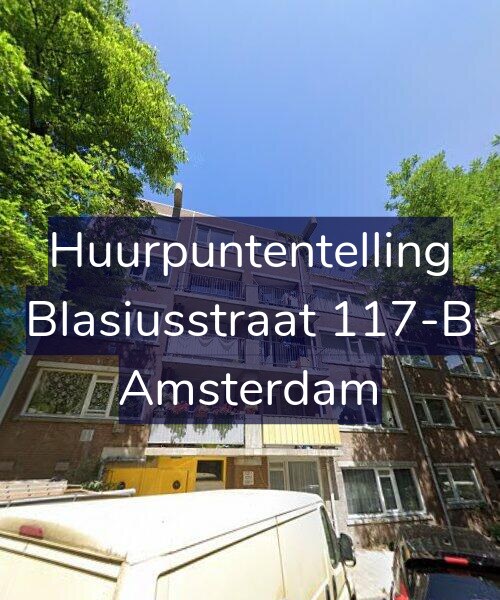 Foto gevel Huurpuntentelling voor Blasiusstraat 117-B, Amsterdam