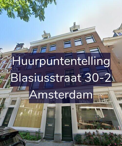 Foto gevel Huurpuntentelling voor Blasiusstraat 30-2, Amsterdam