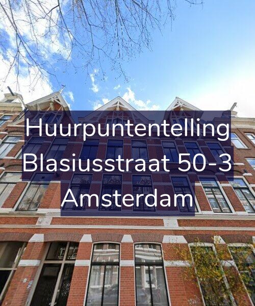 Foto gevel Huurpuntentelling voor Blasiusstraat 50-3, Amsterdam
