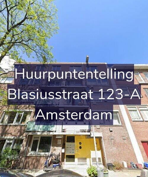 Foto gevel Huurpuntentelling voor Blasiusstraat 123-A, Amsterdam