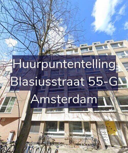 Foto gevel Huurpuntentelling voor Blasiusstraat 55-G, Amsterdam