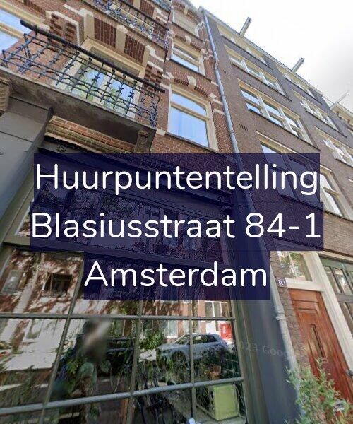 Foto gevel Huurpuntentelling voor Blasiusstraat 84-1, Amsterdam