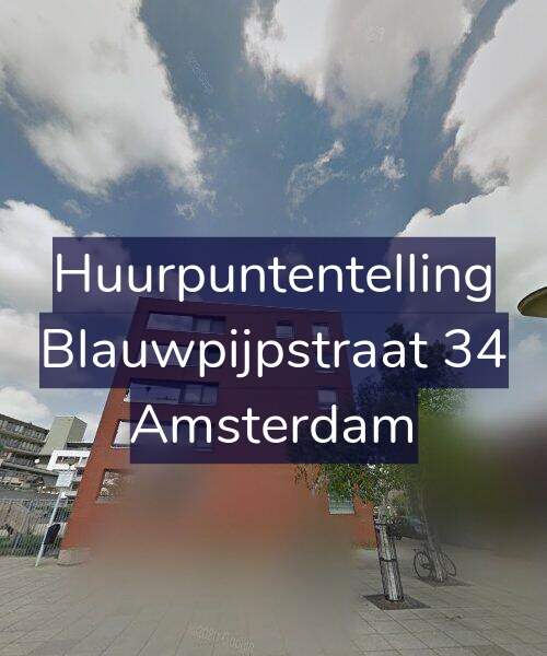 Foto gevel Huurpuntentelling voor Blauwpijpstraat 34, Amsterdam