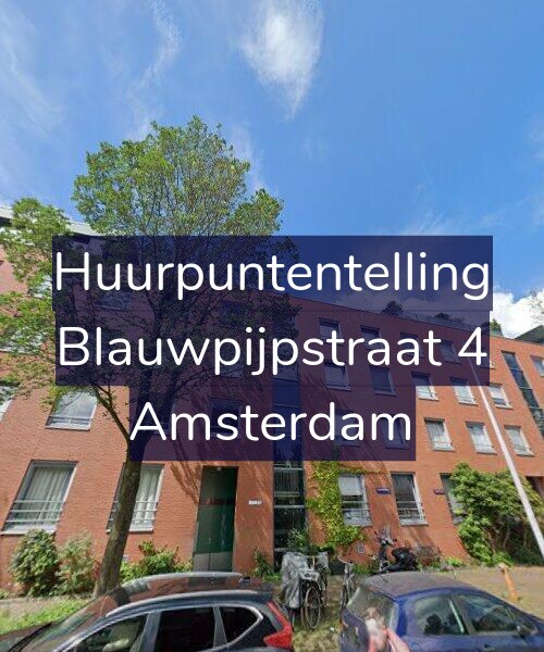 Foto gevel Huurpuntentelling voor Blauwpijpstraat 4, Amsterdam
