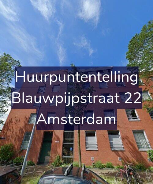 Foto gevel Huurpuntentelling voor Blauwpijpstraat 22, Amsterdam