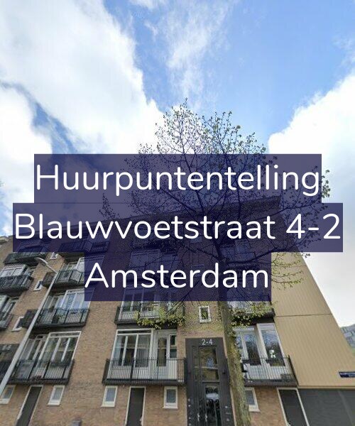 Foto gevel Huurpuntentelling voor Blauwvoetstraat 4-2, Amsterdam