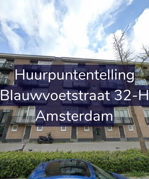 Foto gevel Huurpuntentelling voor Blauwvoetstraat 32-H, Amsterdam