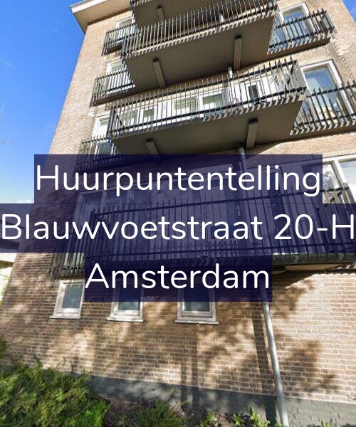Foto gevel Huurpuntentelling voor Blauwvoetstraat 20-H, Amsterdam