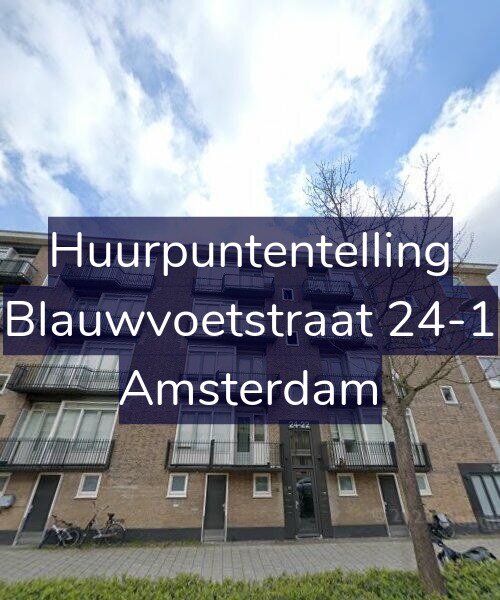 Foto gevel Huurpuntentelling voor Blauwvoetstraat 24-1, Amsterdam