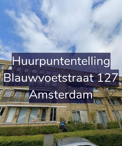 Foto gevel Huurpuntentelling voor Blauwvoetstraat 127, Amsterdam