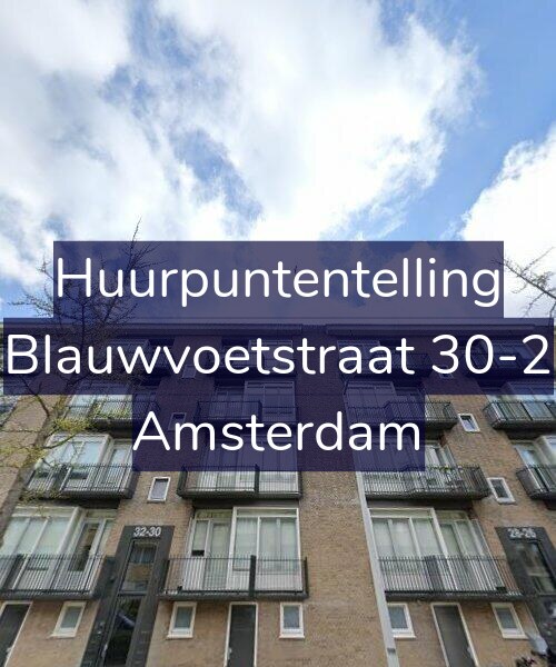 Foto gevel Huurpuntentelling voor Blauwvoetstraat 30-2, Amsterdam
