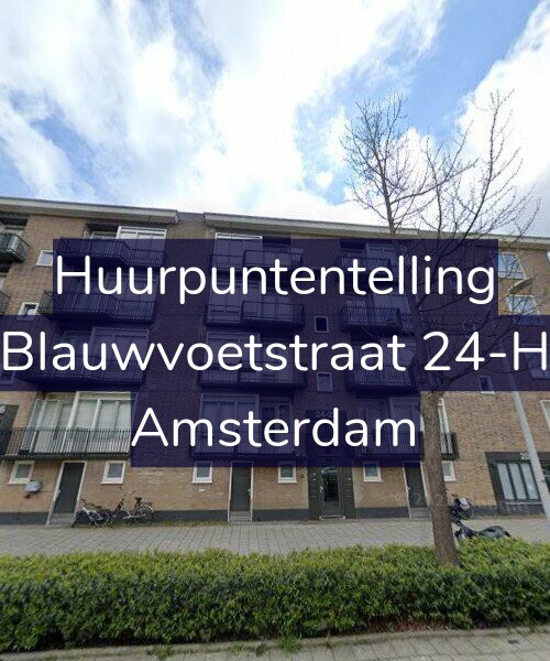 Foto gevel Huurpuntentelling voor Blauwvoetstraat 24-H, Amsterdam
