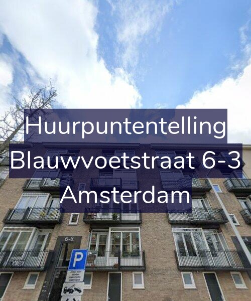 Foto gevel Huurpuntentelling voor Blauwvoetstraat 6-3, Amsterdam