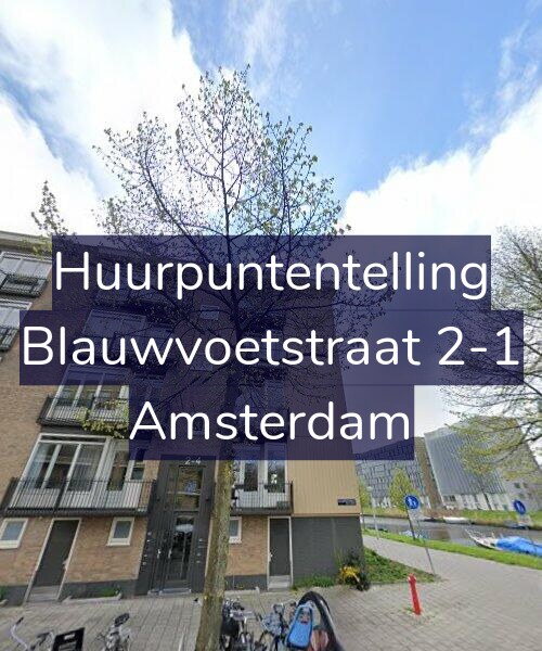 Foto gevel Huurpuntentelling voor Blauwvoetstraat 2-1, Amsterdam