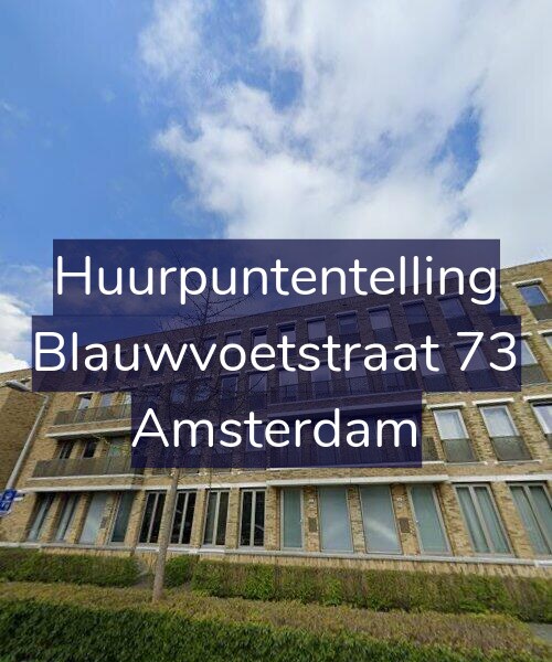Foto gevel Huurpuntentelling voor Blauwvoetstraat 73, Amsterdam