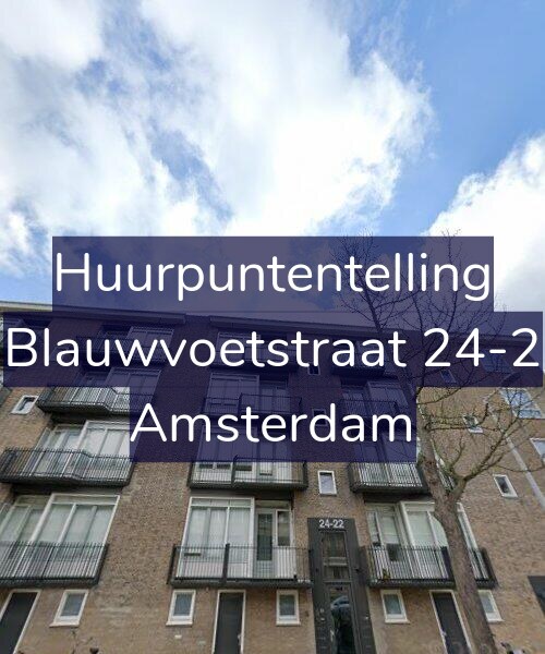 Foto gevel Huurpuntentelling voor Blauwvoetstraat 24-2, Amsterdam