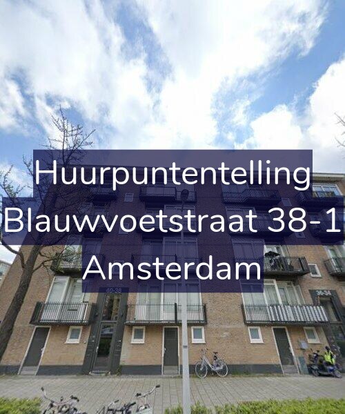 Foto gevel Huurpuntentelling voor Blauwvoetstraat 38-1, Amsterdam