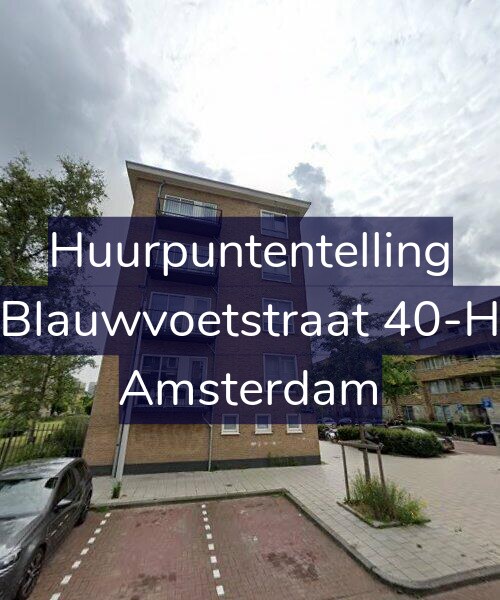 Foto gevel Huurpuntentelling voor Blauwvoetstraat 40-H, Amsterdam