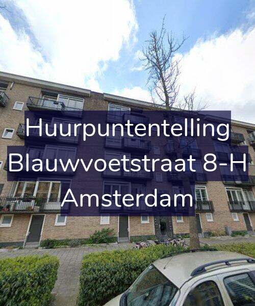 Foto gevel Huurpuntentelling voor Blauwvoetstraat 8-H, Amsterdam