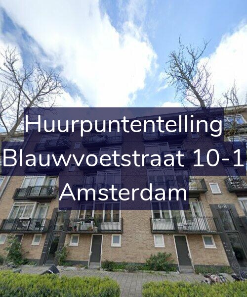 Foto gevel Huurpuntentelling voor Blauwvoetstraat 10-1, Amsterdam