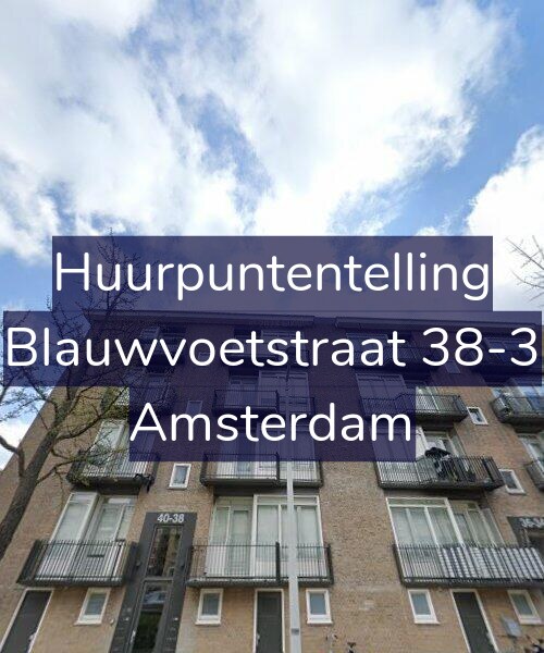 Foto gevel Huurpuntentelling voor Blauwvoetstraat 38-3, Amsterdam