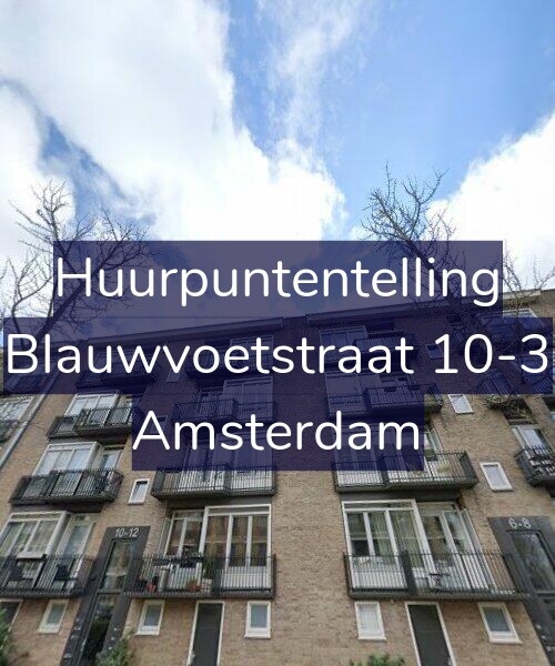 Foto gevel Huurpuntentelling voor Blauwvoetstraat 10-3, Amsterdam