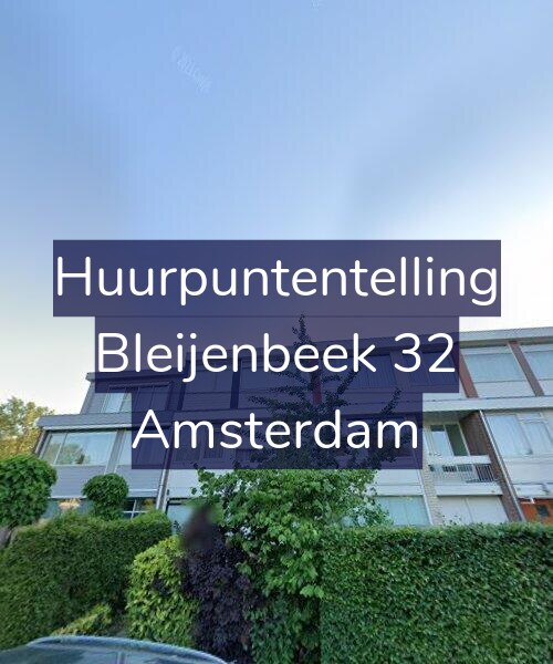 Foto gevel Huurpuntentelling voor Bleijenbeek 32, Amsterdam