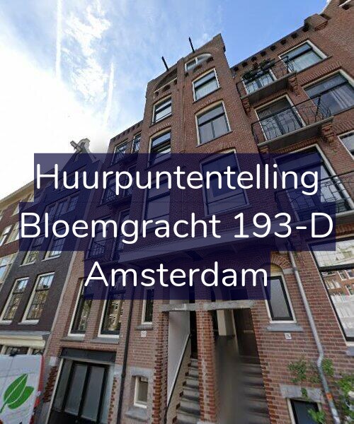 Foto gevel Huurpuntentelling voor Bloemgracht 193-D, Amsterdam
