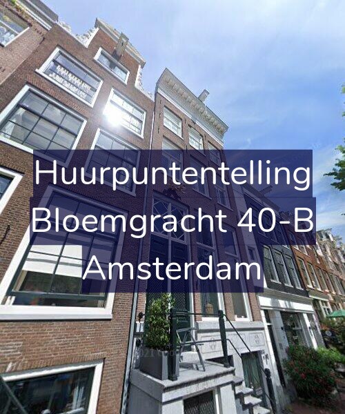 Foto gevel Huurpuntentelling voor Bloemgracht 40-B, Amsterdam