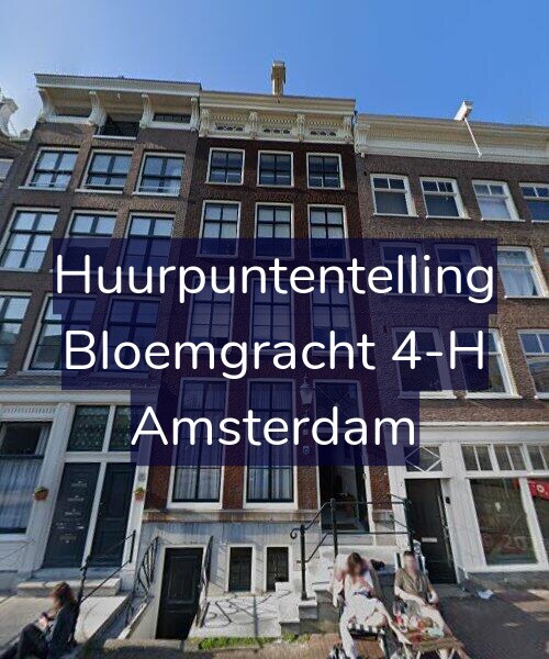 Foto gevel Huurpuntentelling voor Bloemgracht 4-H, Amsterdam