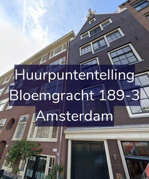 Foto gevel Huurpuntentelling voor Bloemgracht 189-3, Amsterdam