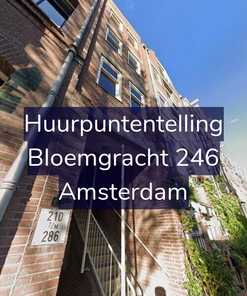 Foto gevel Huurpuntentelling voor Bloemgracht 246, Amsterdam