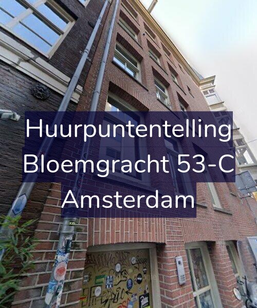 Foto gevel Huurpuntentelling voor Bloemgracht 53-C, Amsterdam