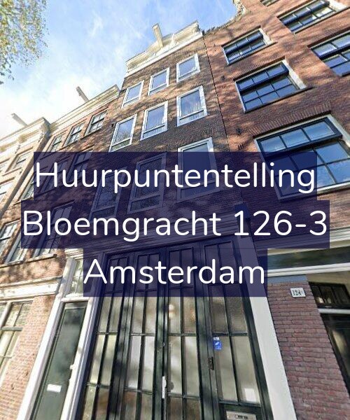 Foto gevel Huurpuntentelling voor Bloemgracht 126-3, Amsterdam