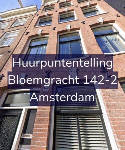 Foto gevel Huurpuntentelling voor Bloemgracht 142-2, Amsterdam