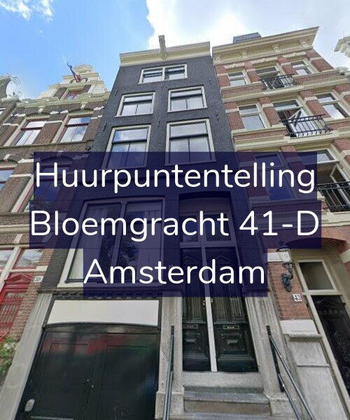 Foto gevel Huurpuntentelling voor Bloemgracht 41-D, Amsterdam