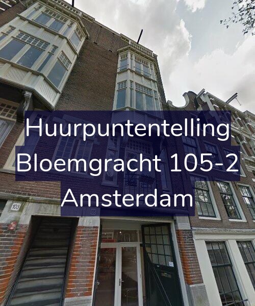Foto gevel Huurpuntentelling voor Bloemgracht 105-2, Amsterdam