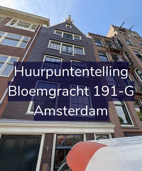 Foto gevel Huurpuntentelling voor Bloemgracht 191-G, Amsterdam