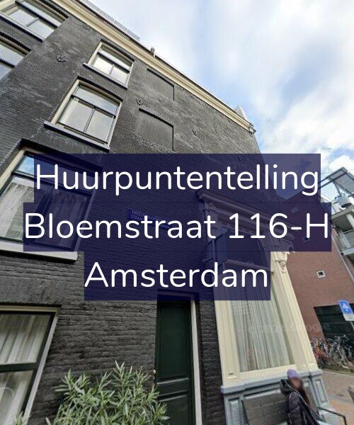 Foto gevel Huurpuntentelling voor Bloemstraat 116-H, Amsterdam