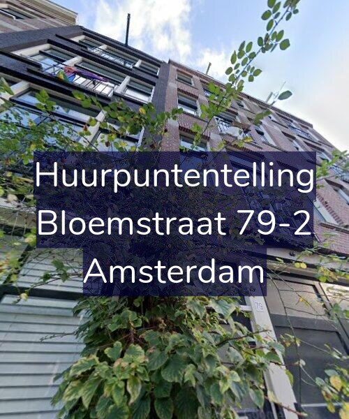 Foto gevel Huurpuntentelling voor Bloemstraat 79-2, Amsterdam