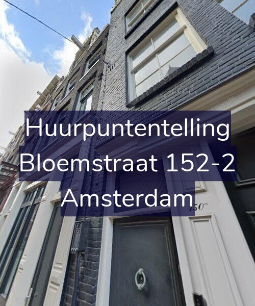 Foto gevel Huurpuntentelling voor Bloemstraat 152-2, Amsterdam