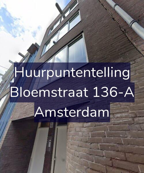 Foto gevel Huurpuntentelling voor Bloemstraat 136-A, Amsterdam
