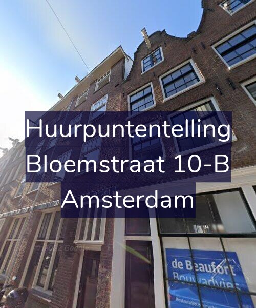 Foto gevel Huurpuntentelling voor Bloemstraat 10-B, Amsterdam