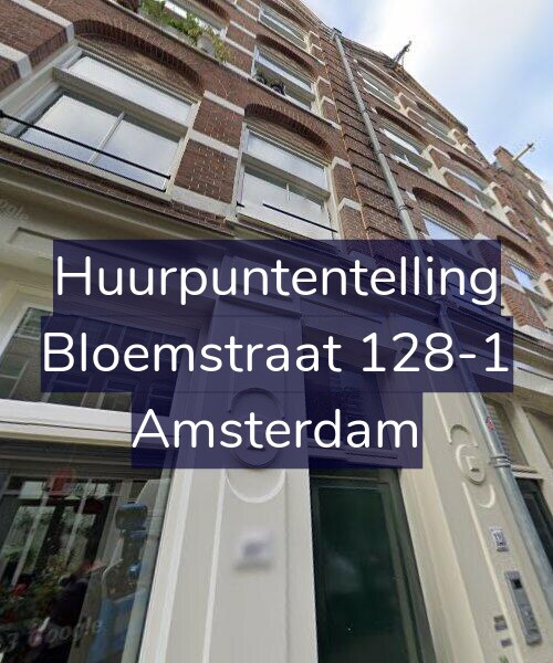 Foto gevel Huurpuntentelling voor Bloemstraat 128-1, Amsterdam