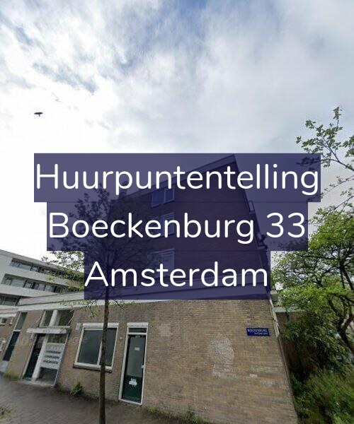 Foto gevel Huurpuntentelling voor Boeckenburg 33, Amsterdam
