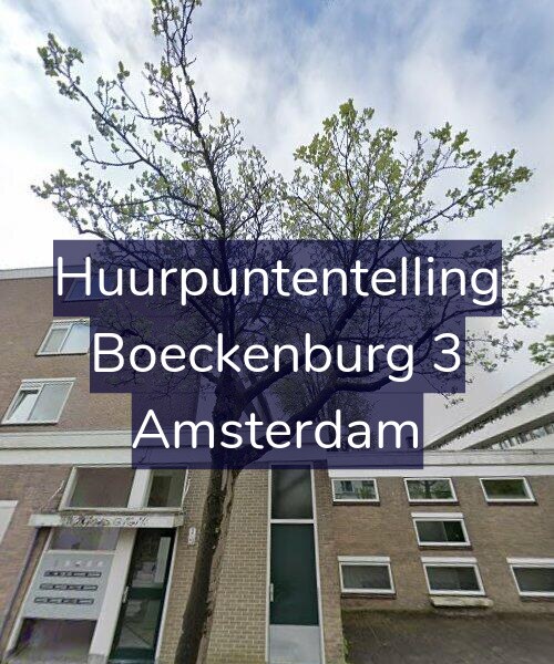 Foto gevel Huurpuntentelling voor Boeckenburg 3, Amsterdam