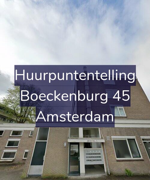 Foto gevel Huurpuntentelling voor Boeckenburg 45, Amsterdam