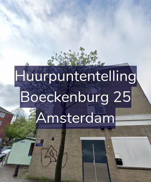 Foto gevel Huurpuntentelling voor Boeckenburg 25, Amsterdam