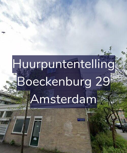 Foto gevel Huurpuntentelling voor Boeckenburg 29, Amsterdam